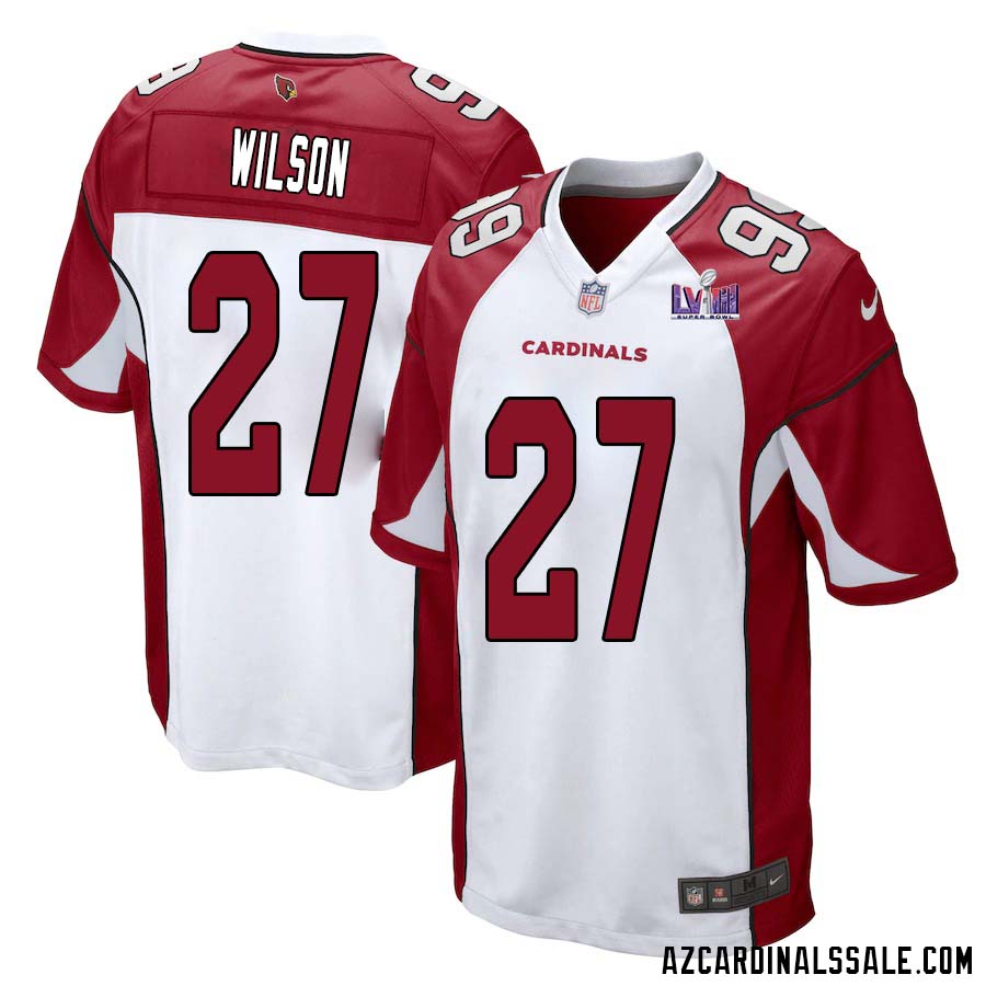 Divaad Wilson No 27 Arizona Cardinals Super Bowl LVIII Away Game Jersey
